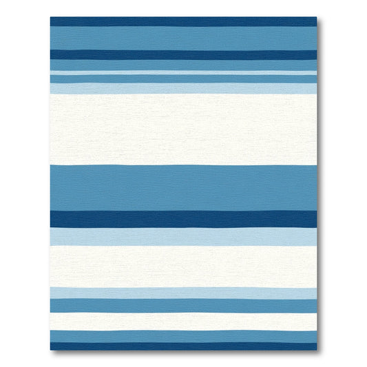Cool Tones Watercolor Stripe Rug