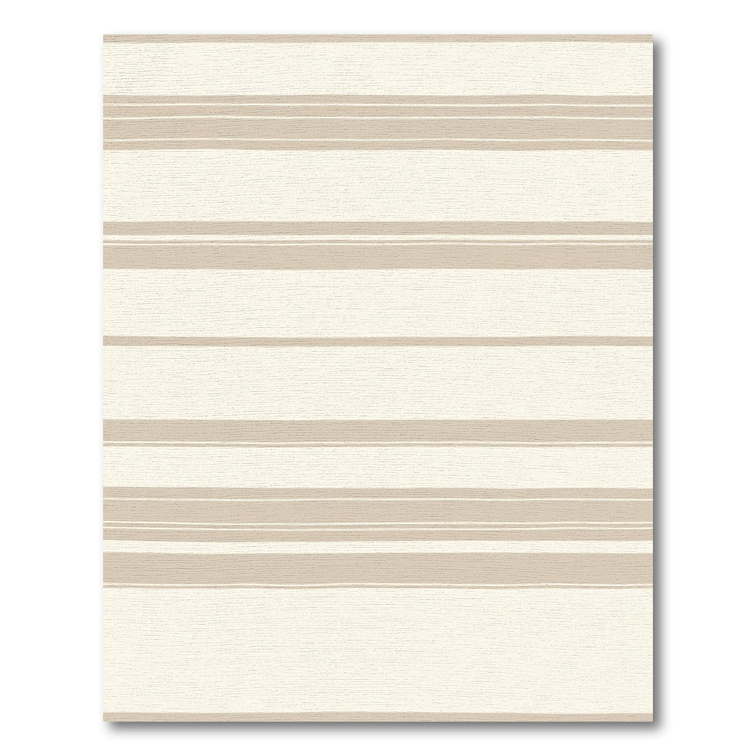 Cream Taupe Casual Stripe Rug