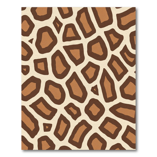 Brown Tan Giraffe Spot Texture Rug