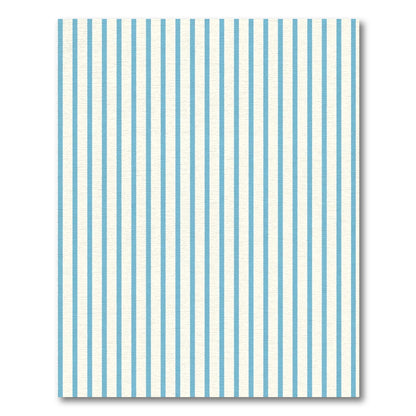 Soft Blue Vertical Stripe Rug