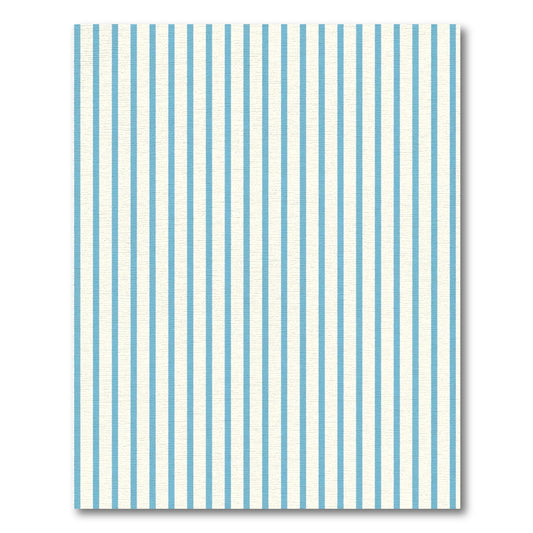 Soft Blue Vertical Stripe Rug