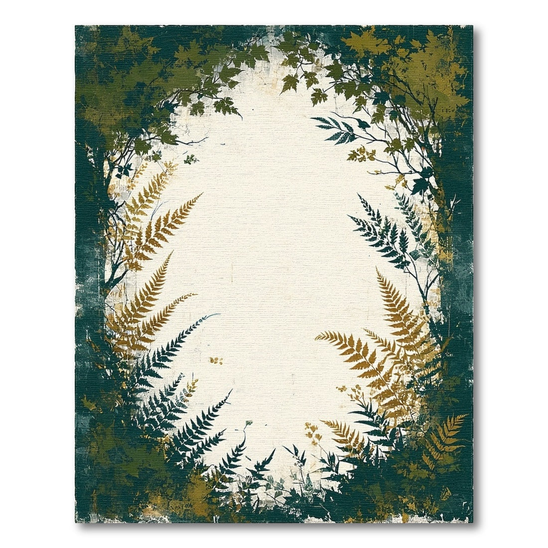 Distressed Fern Green Area Rug