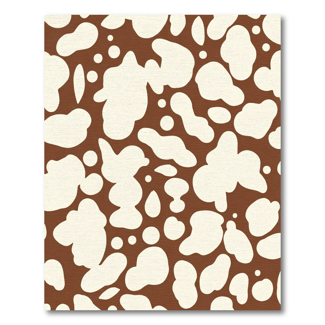 Brown Cream Organic Patchwork Layout Rug