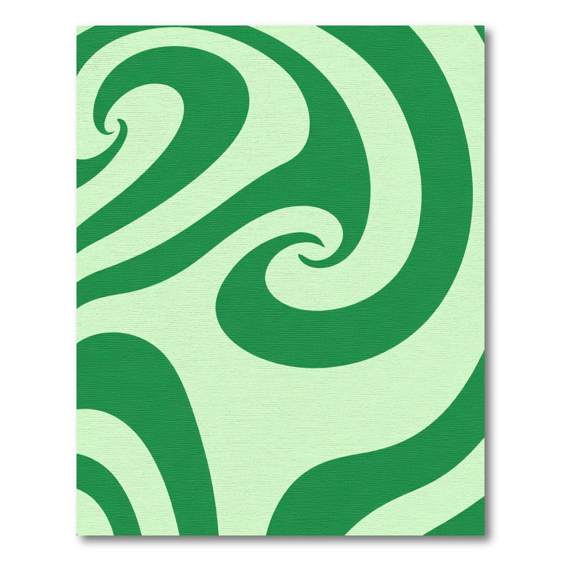 Jade Green Swirl Abstract Rug