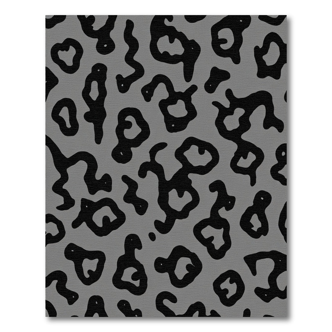 Gray Black Abstract Spots Rug