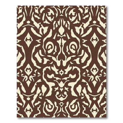 Baroque Cream Brown Symmetry Rug