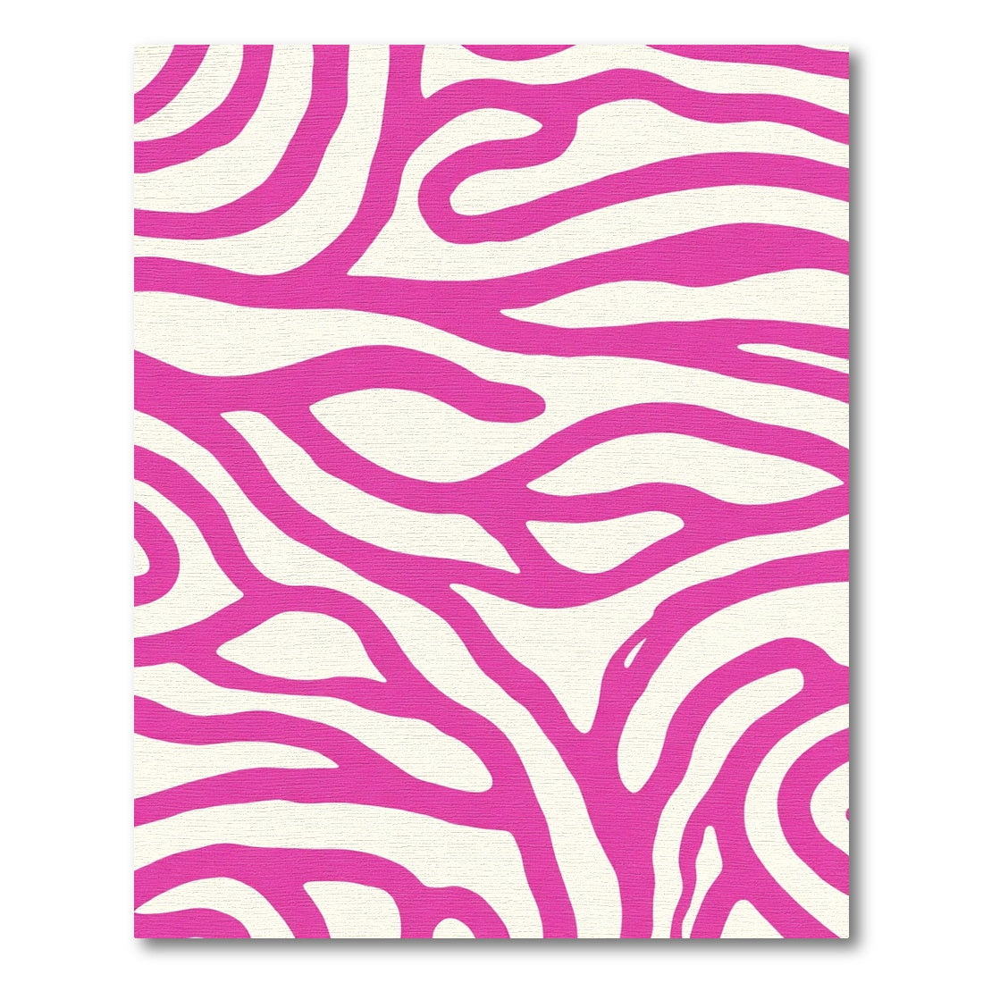 Vibrant Pink Zebra Stripe Rug