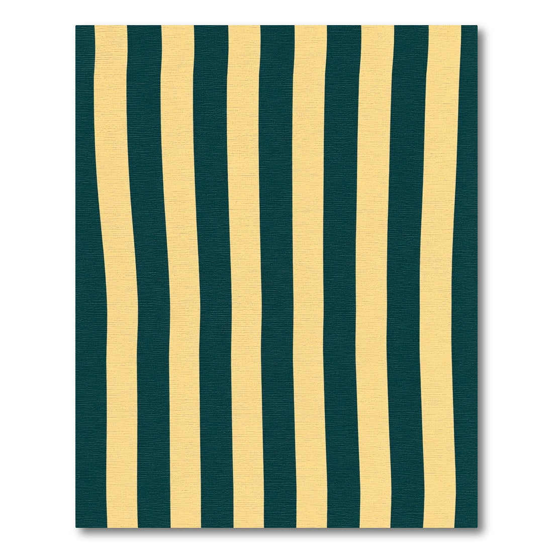 Deep Teal Gold Vertical Stripes Rug
