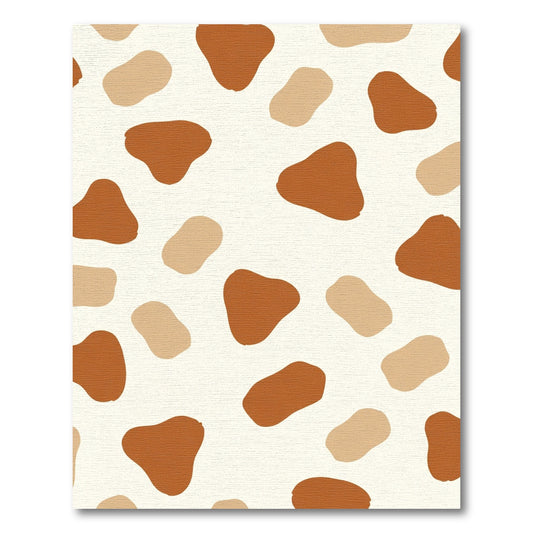 Neutral Brown Splotch Spots Rug