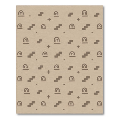 Beige Geometric Arch and Step Area Rug