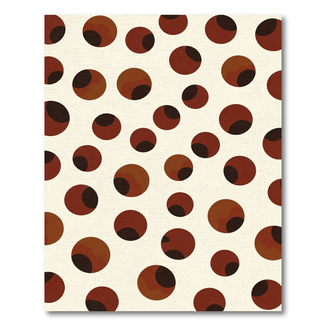 Terracotta Polka Dot Scatter Rug