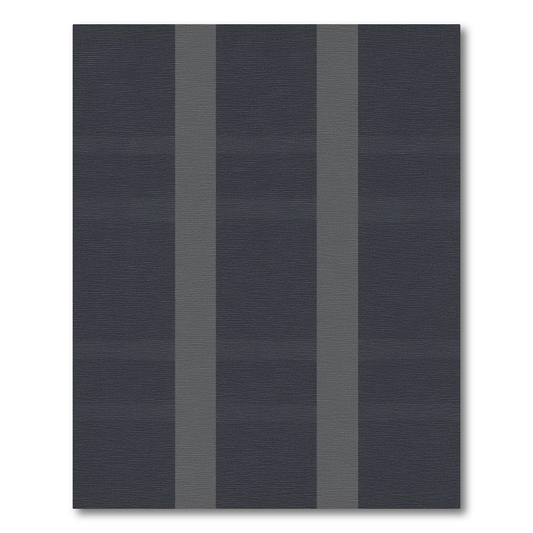 Deep Gray Vertical Stripe Rug