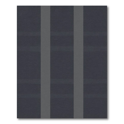 Deep Gray Vertical Stripe Rug
