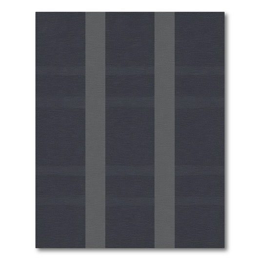 Deep Gray Vertical Stripe Rug