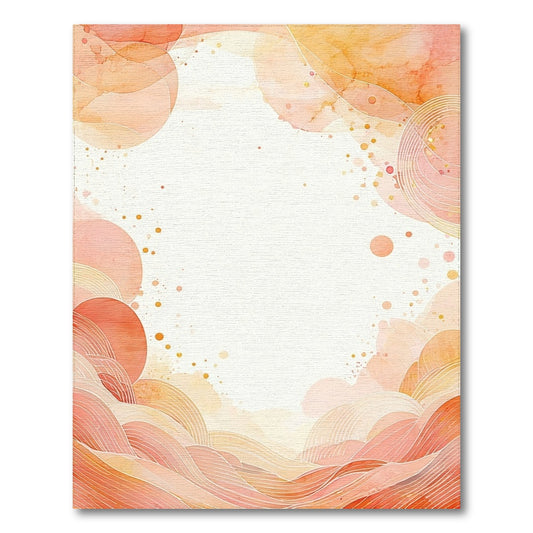 Orange Abstract Area Abstract Orange Wave Area Rug