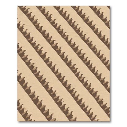 Earthy Diagonal Wavy Stripes Rug