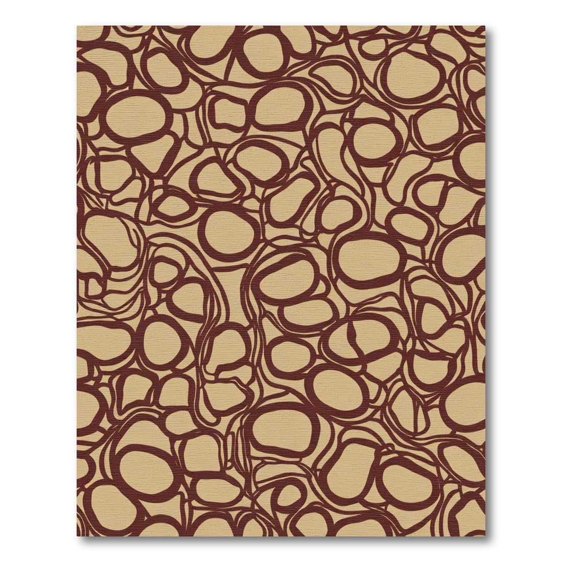Earthy Brown Organic Abstract Flow Rug