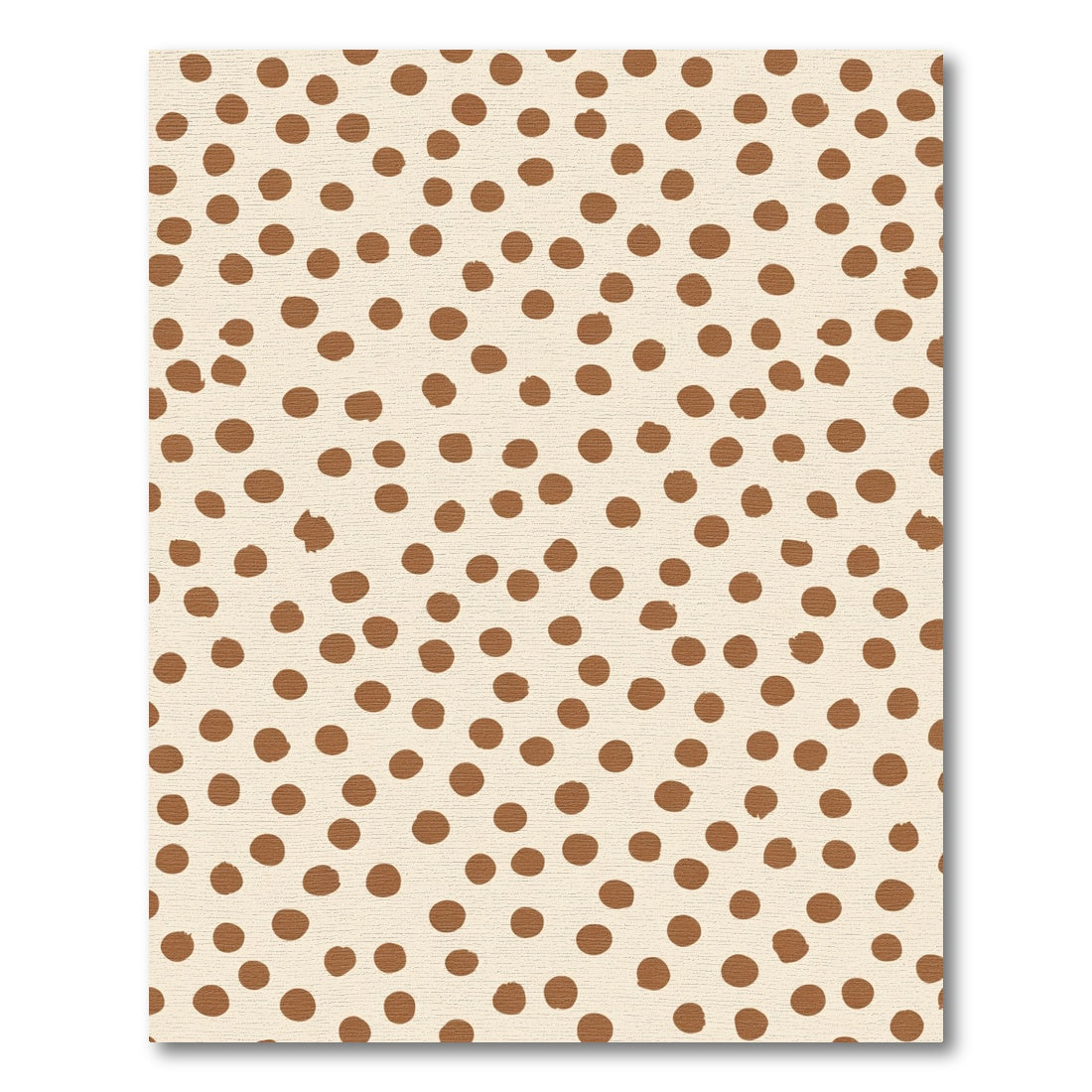 Terracotta Dots Scattered Cream Rug