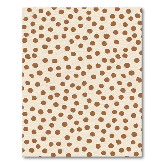 Terracotta Dots Scattered Cream Rug