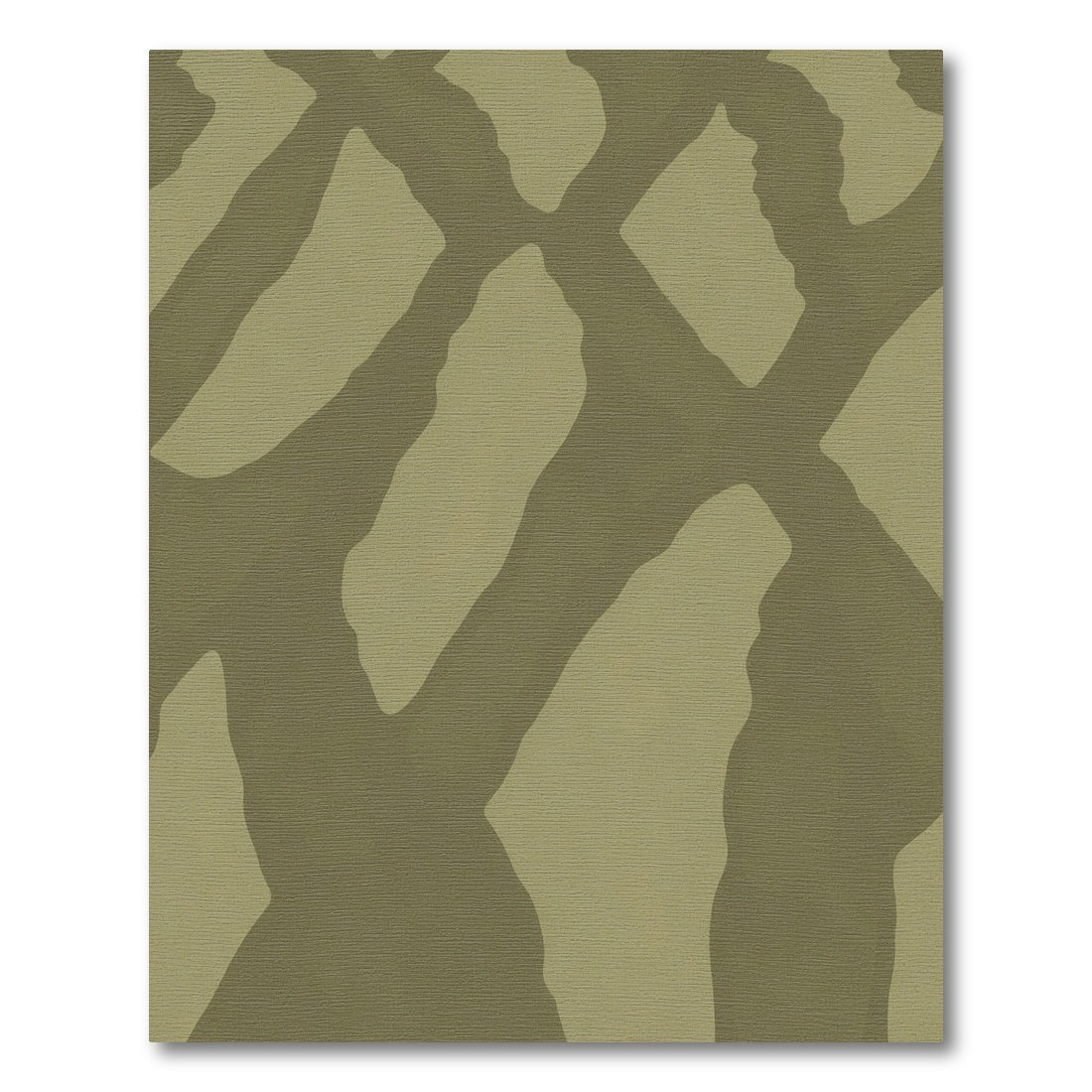 Olive Camouflage Abstract Intersecting Lines Rug