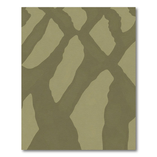 Olive Camouflage Abstract Intersecting Lines Rug
