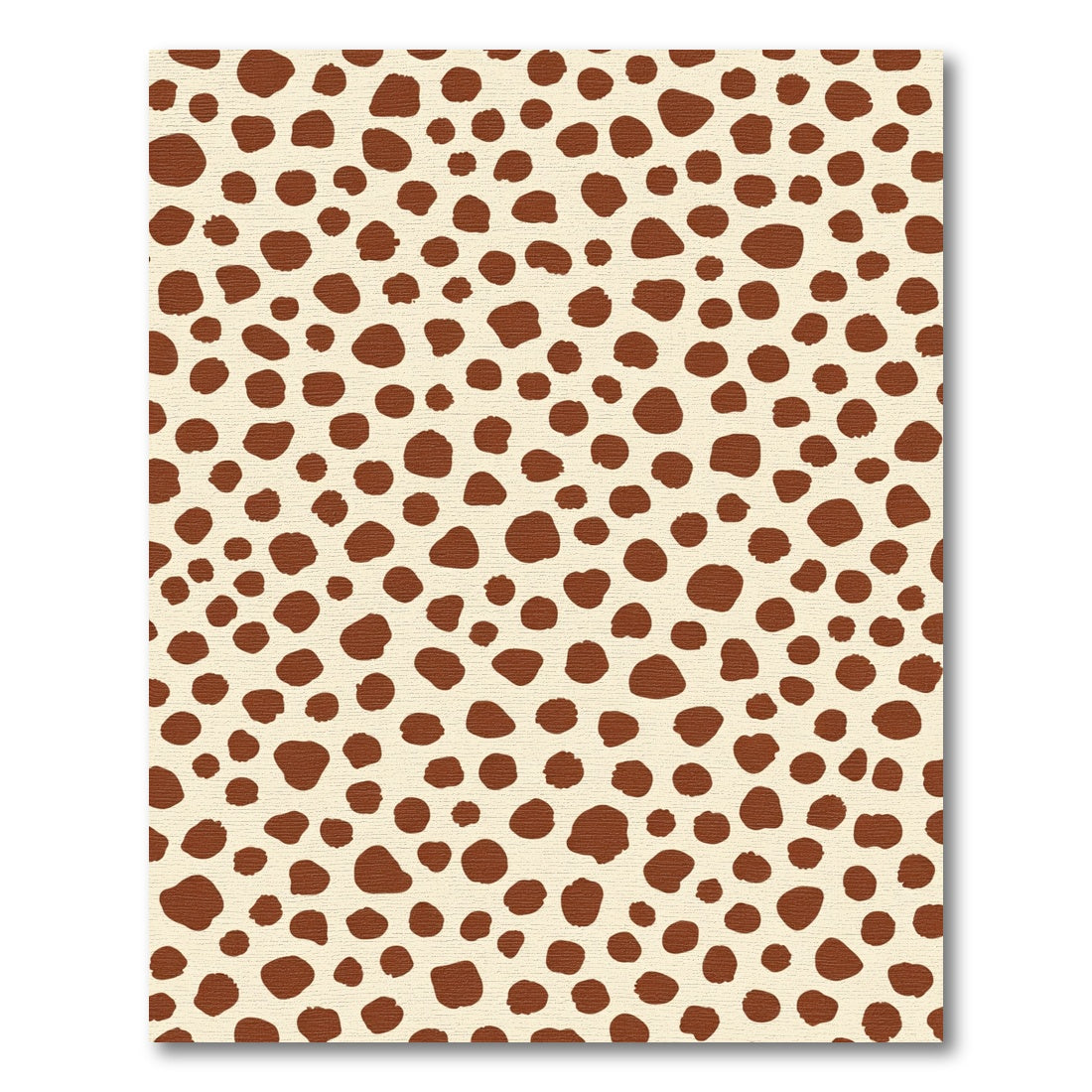 Tan Brown Spotted Animal Print Rug