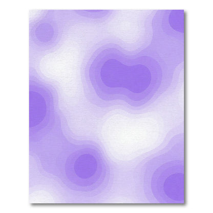 Soft Lavender Gradient Contour Rug