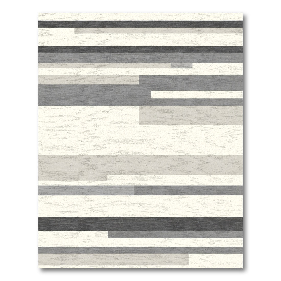 Monochromatic Grayscale Linear Abstract Rug