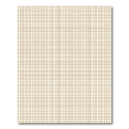 Earthy Tone Traditional Plaid Rug