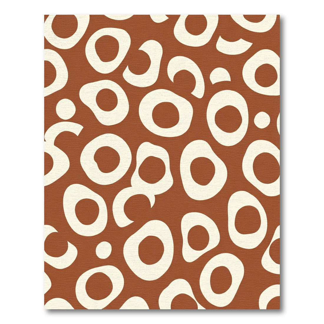 Terra Cotta Organic Circles Rug