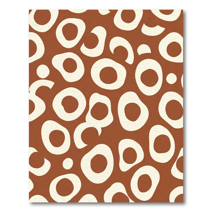 Terra Cotta Organic Circles Rug