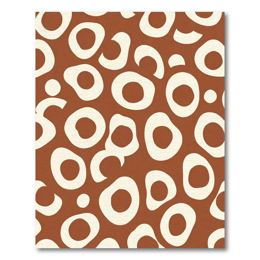Terra Cotta Organic Circles Rug