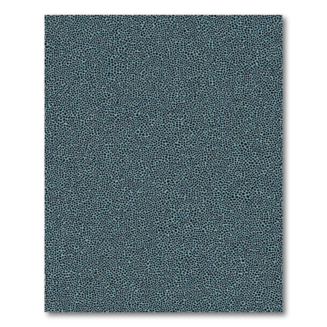 Aqua Abstract Pebble Texture Rug