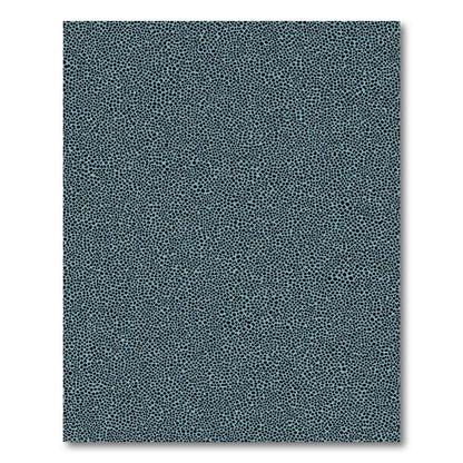 Aqua Abstract Pebble Texture Rug