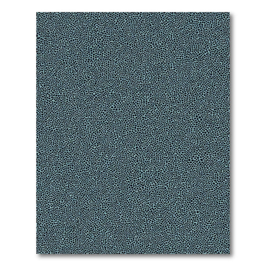 Aqua Abstract Pebble Texture Rug