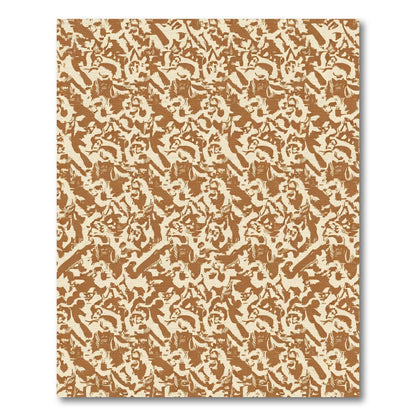 Earthy Tones Textured Organic Collage Rug