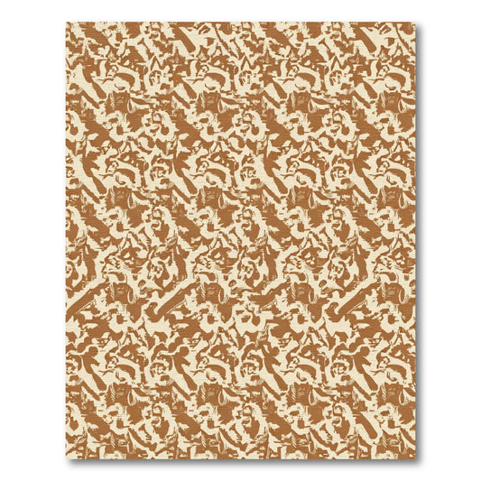 Earthy Tones Textured Organic Collage Rug