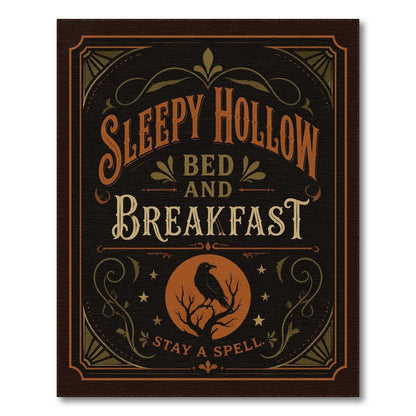 Sleepy Hollow Raven Vintage Rug