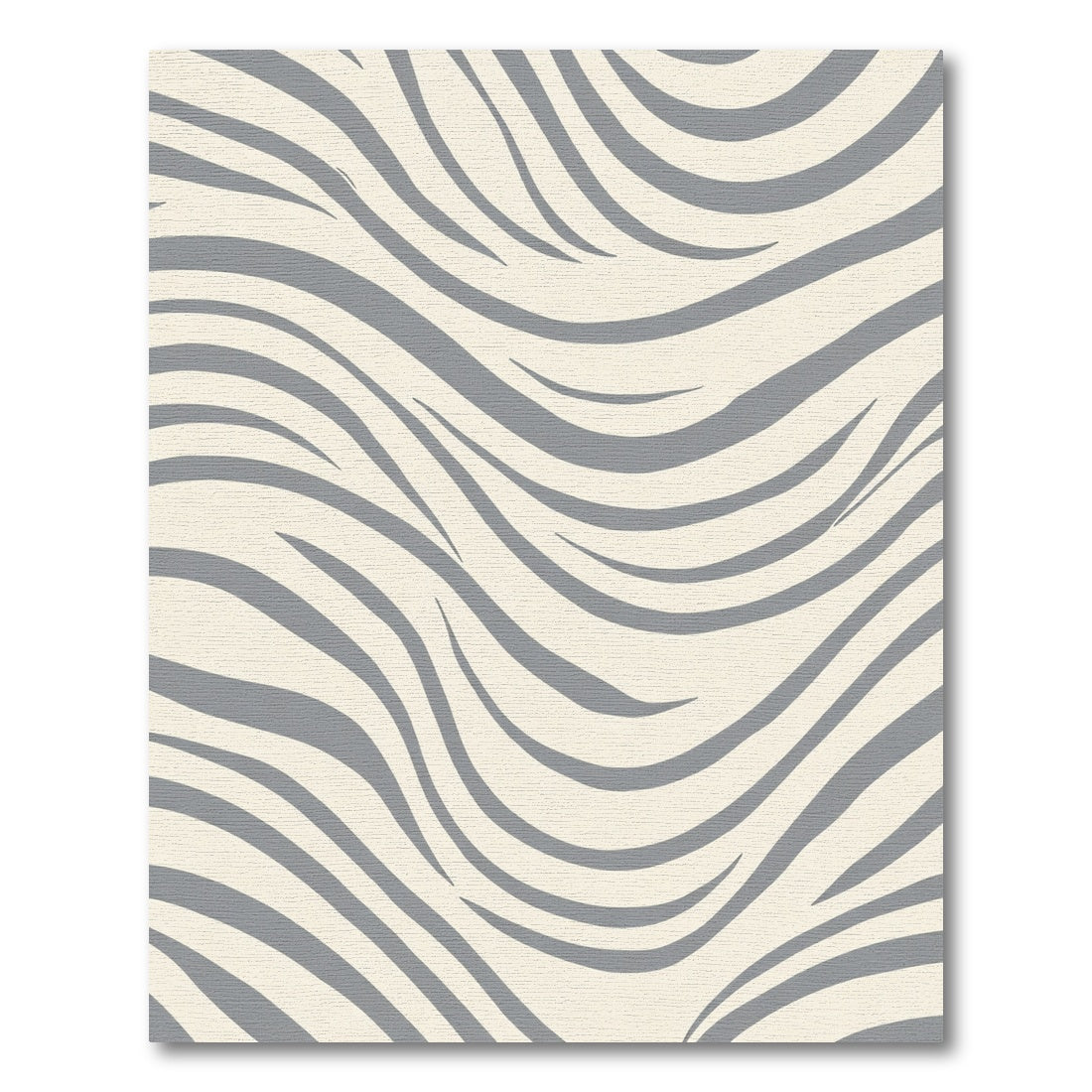 Cream Gray Abstract Swirl Rug