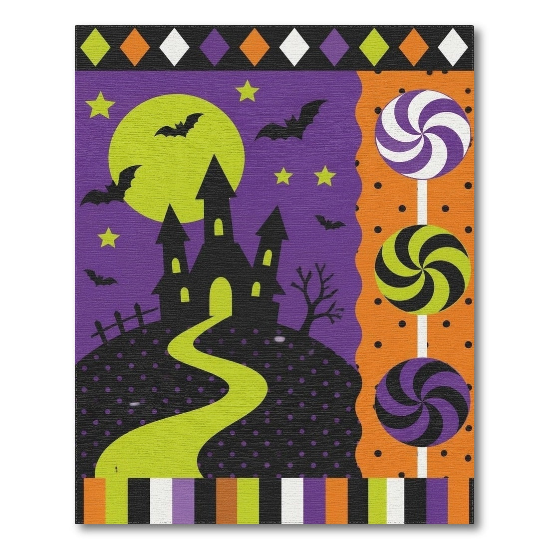 Halloween Castle Kids Washable Area Rug