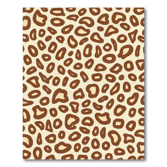 Classic Brown Cheetah Spots Rug