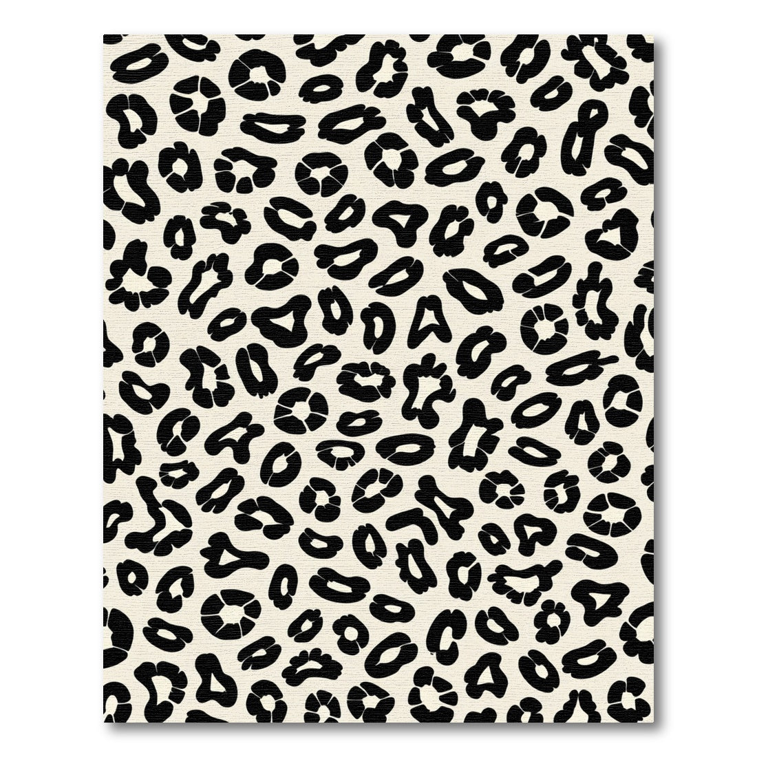 Cream Black Wild Cat Spots Rug