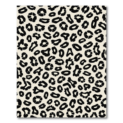Cream Black Wild Cat Spots Rug