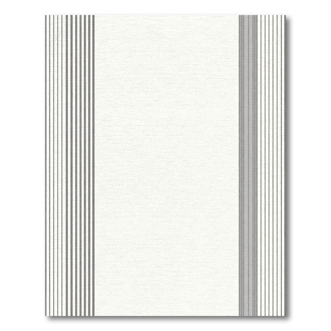 Neutral Gray Vertical Stripe Rug