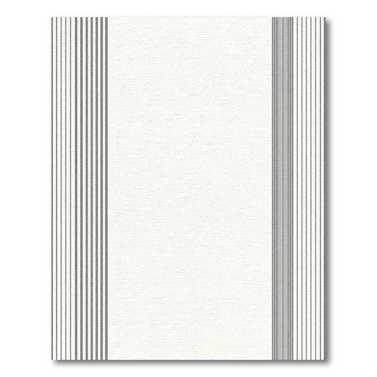 Neutral Gray Vertical Stripe Rug