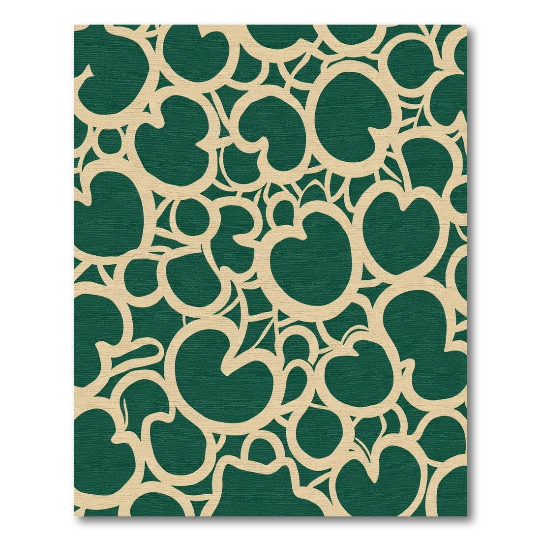 Emerald Cream Organic Swirls Rug