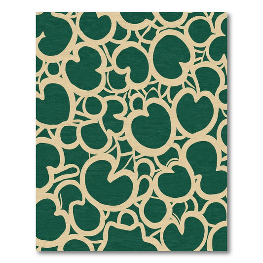 Emerald Cream Organic Swirls Rug