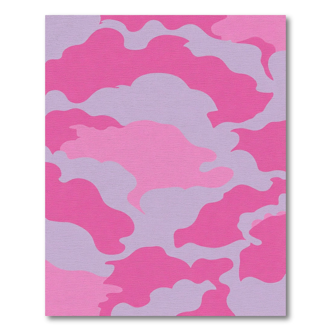 Pink Lilac Camouflage Blob Rug