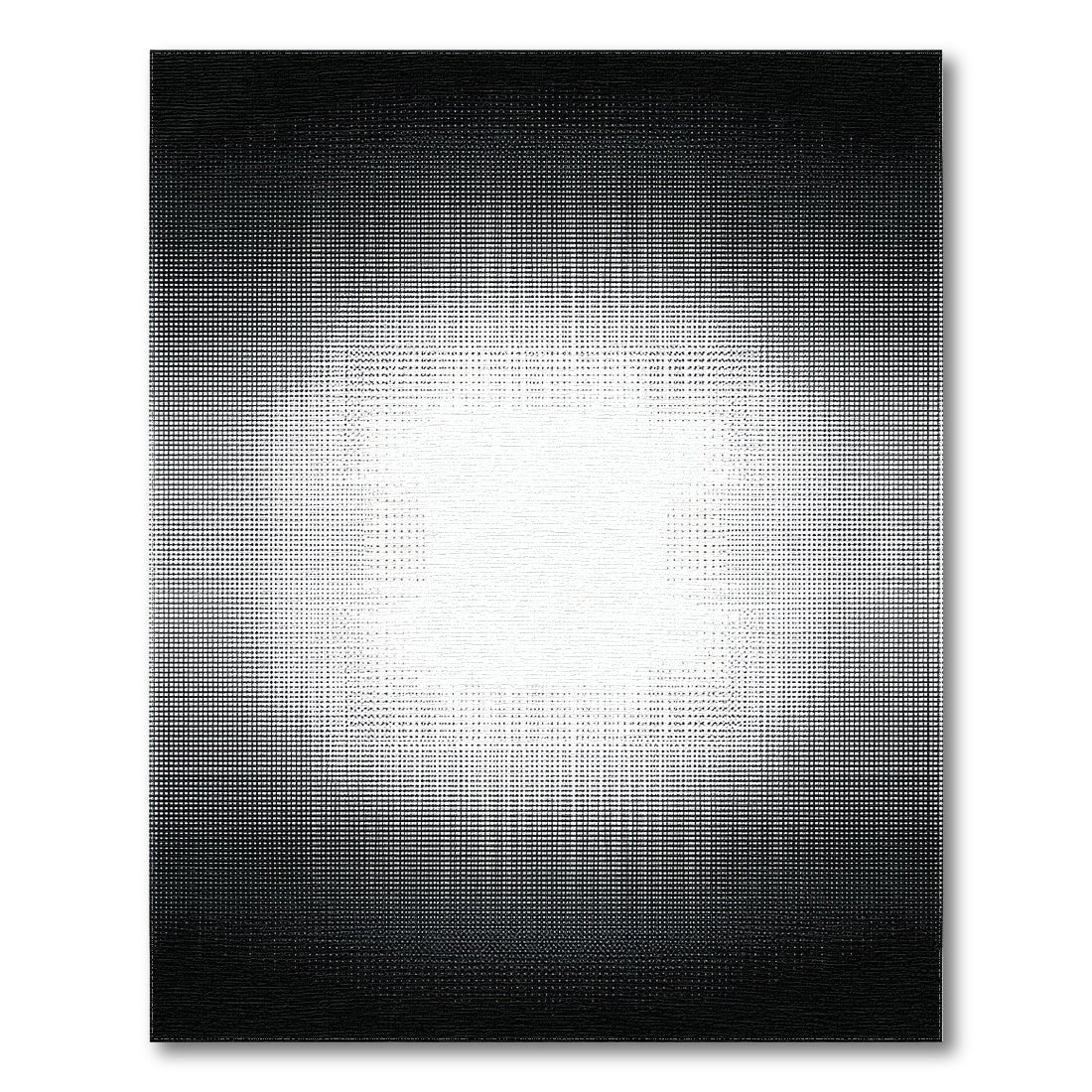 ODIKA Black White Dot Gradient Area Rug