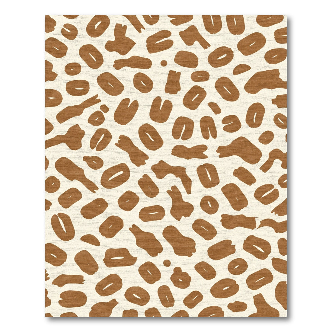 Earthy Brown Organic Abstract Spots Rug